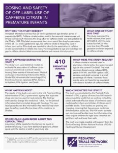 Caffeine Citrate Results-at-a-Glance