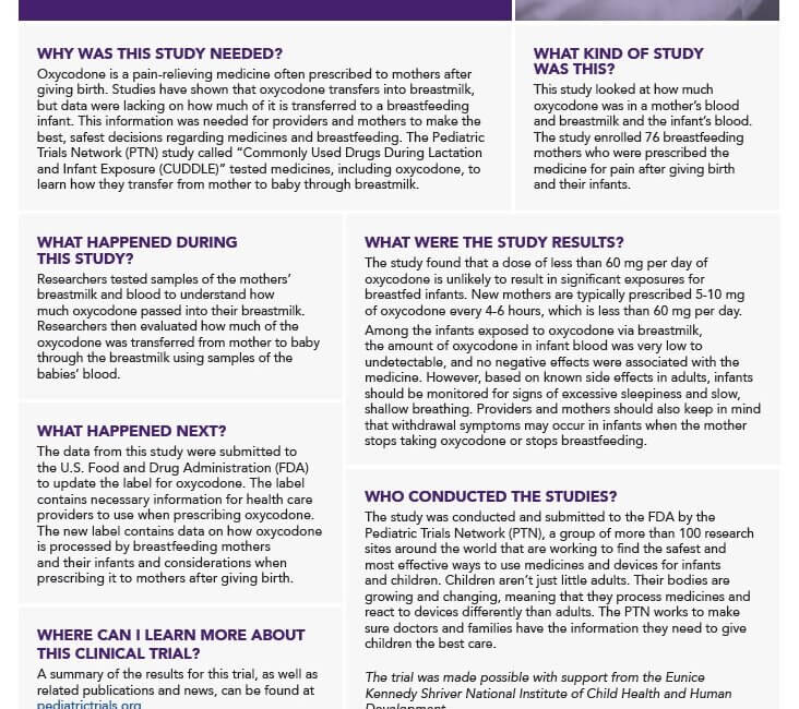 Thumbnail photo of oxycodone lay summary